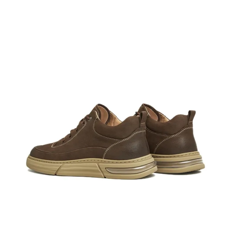 TATA Ankle Boots Men Solid Color-12
