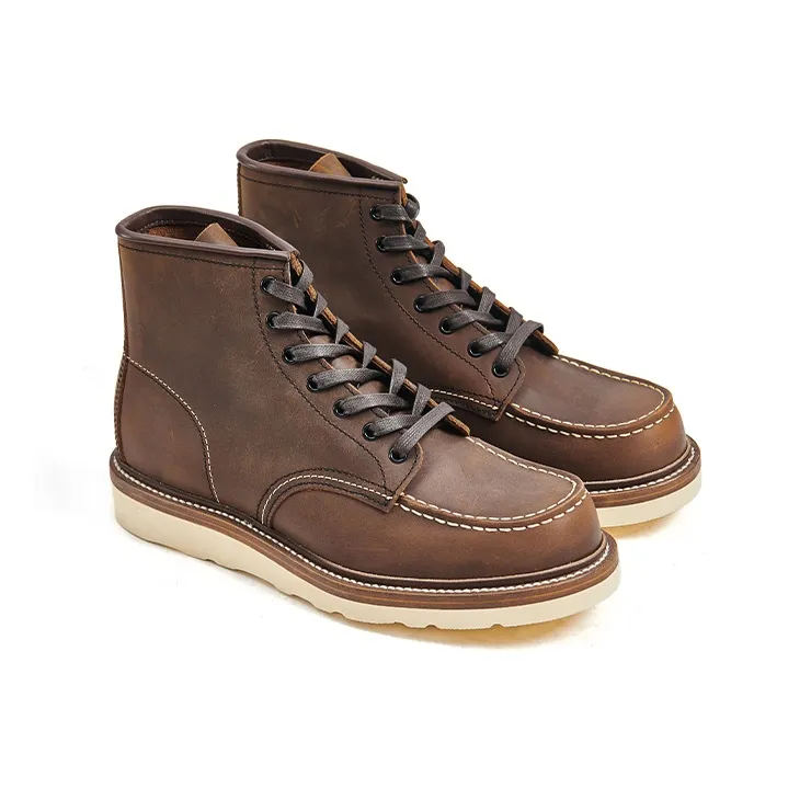 Tired Child Functional Goodyear Series Ankle Boots Unisex Brown-10