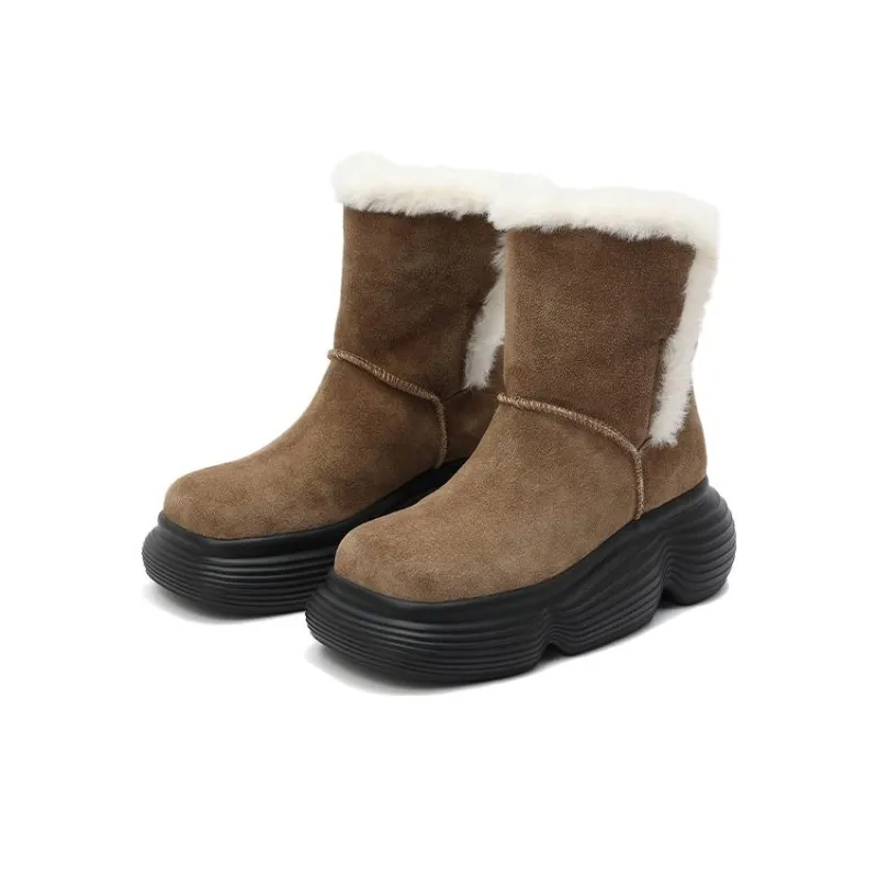 DAPHNE LAB Lollipop Series Short Snow Boots Women's-7
