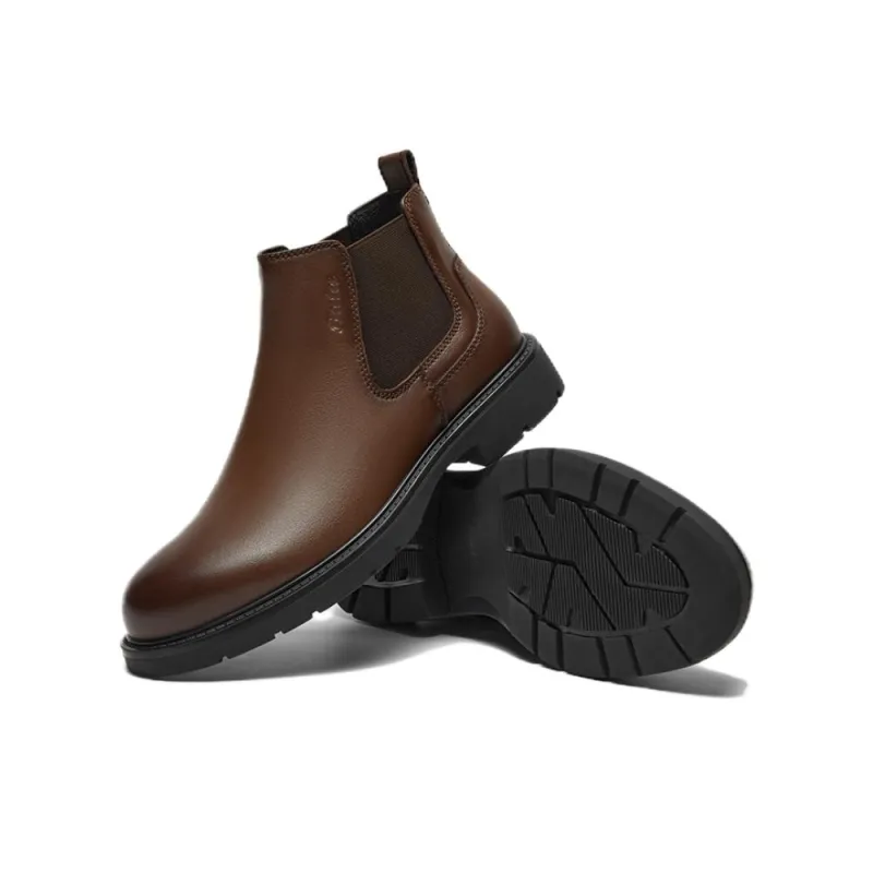BATA Chelsea Boots Men Solid Color-11