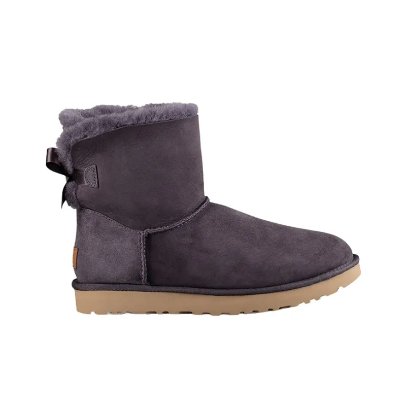 UGG Mini Bailey Bow Ii Boot Snow Boots Purple/Grey Women's-1