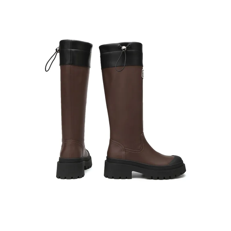 Jin Baichuan Knee-high Boots 5cm Women's-9