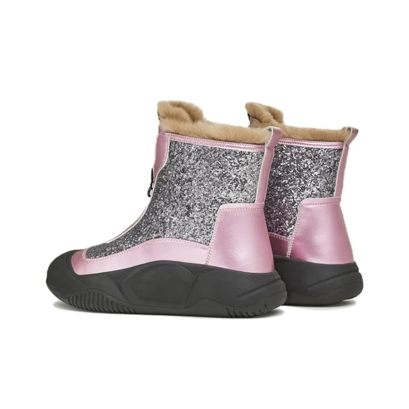 TATA Ankle Boots Women's Silver/Apricot, Silver/Purple, Black-6