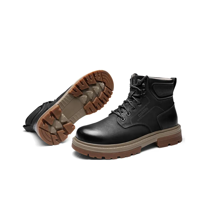 Strongman 3515 Martin Boot Men's Black Khaki-4