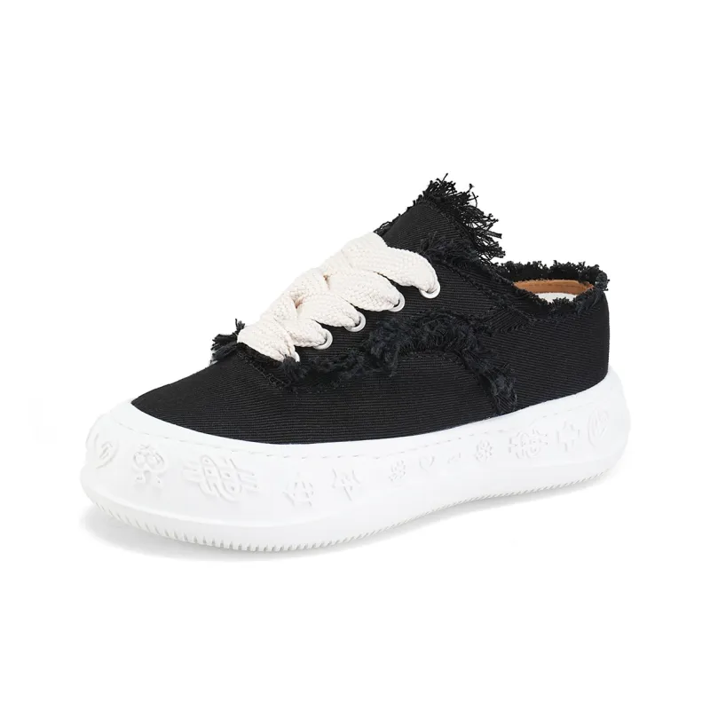 IiJin Height Increasing Slip-Resistant Low-Top Casual Shoes Women's-1