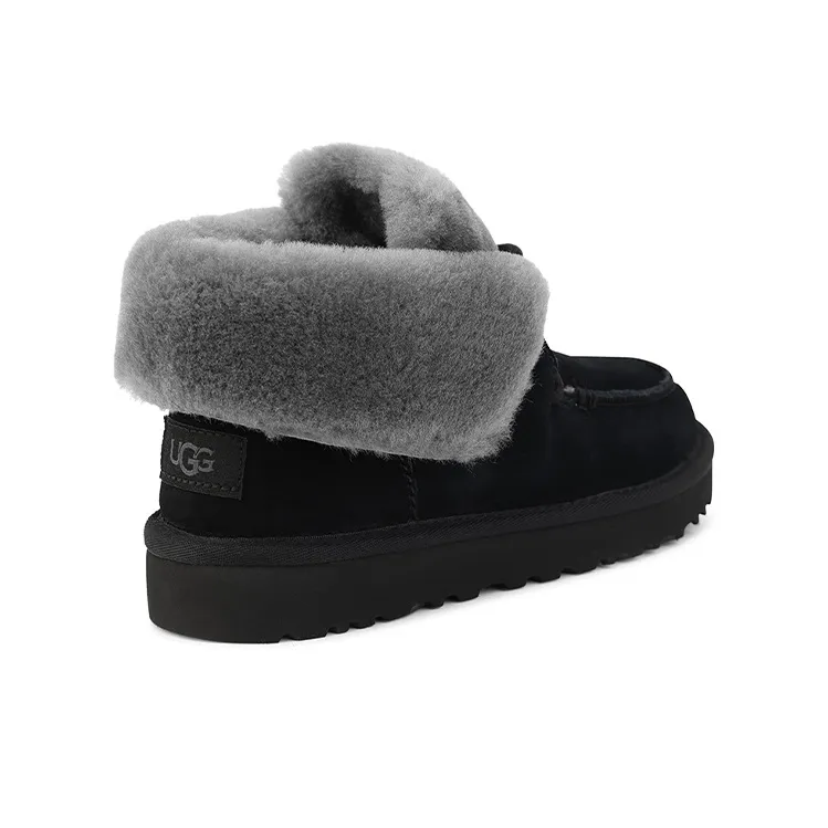 UGG Diara Lacing Fleece Lined Black Women's-3