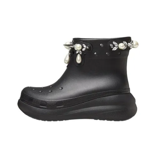 Crocs Classic Crush Boot Simone Rocha Black Women's