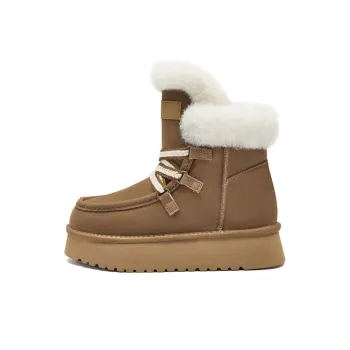 AGSDON Warm Short Snow Boots Women's