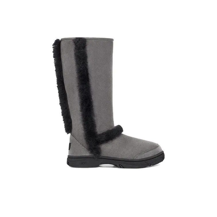 UGG Sunburst Tall Boot Grey Black Women's-1