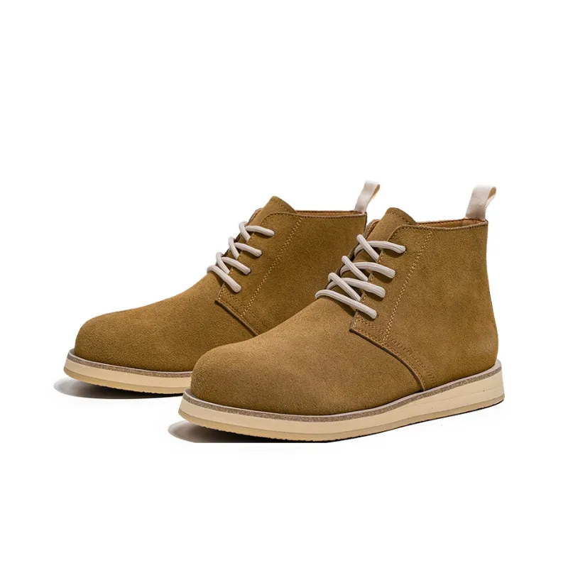 ZUWUDONG Ankle Boots Men Light Gray/Chocolate-11