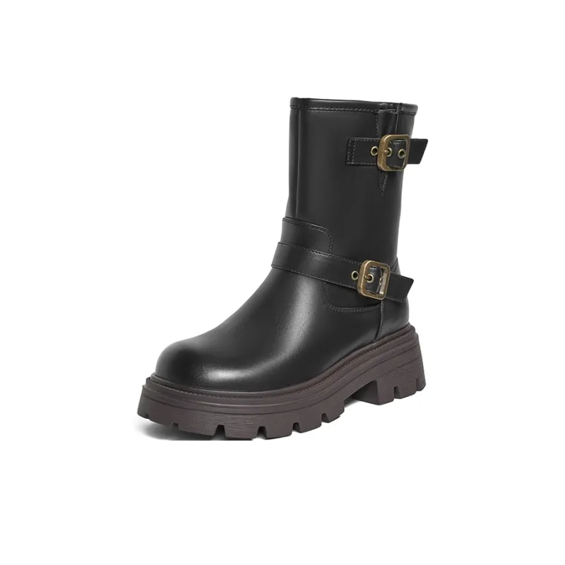 JOSINY Ankle Boots Women's Black/Red Brown-1