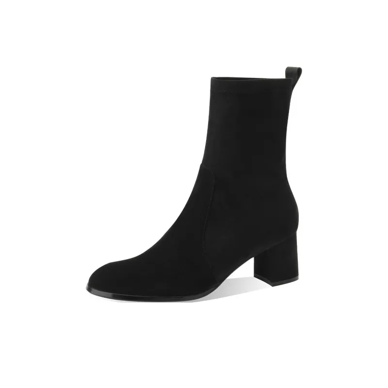 BOERDIQI Ankle Boots Women's Black-1
