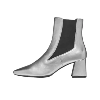 GEOX Giselda Short Chelsea Boots 6.5cm Women's Silver
