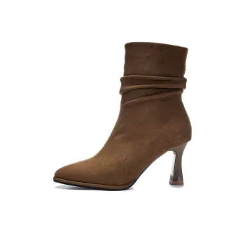 POOQ Ankle Boots Women's Black/Camel