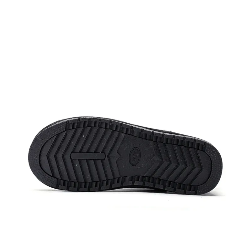 PAUL FRANK Wear Resistant Slip Resistant Warm Short Snow Boots Unisex Black-4