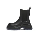 Black with Blue Sole