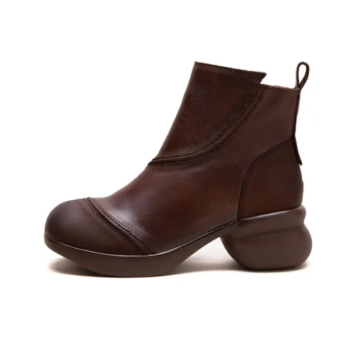 Jay Ankle Boots Women's Coffee/Black