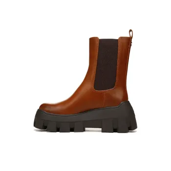 SAM EDELMAN Chelsea Boots Women's Red Brown