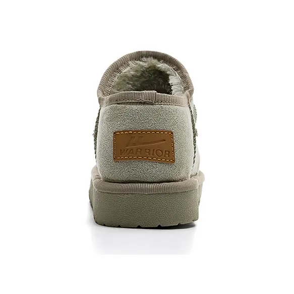 Warrior Warm Wear Resistant Slip Resistant Short Snow Boots Women's Green-3