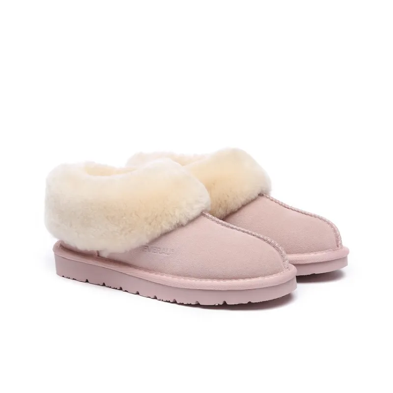 EVERAU Ankle Boots Unisex Chestnut/Gray/Pink-12
