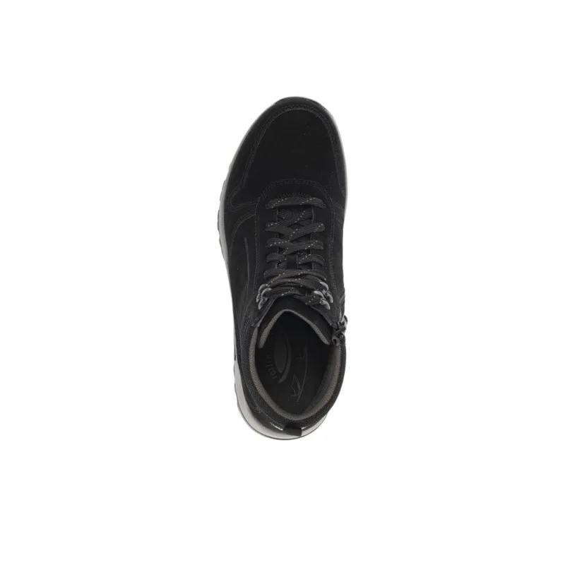 Gabor Rollingsoft Wear-Resistant Slip-Resistant Short Outdoor Boots 4cm Men's Black-3