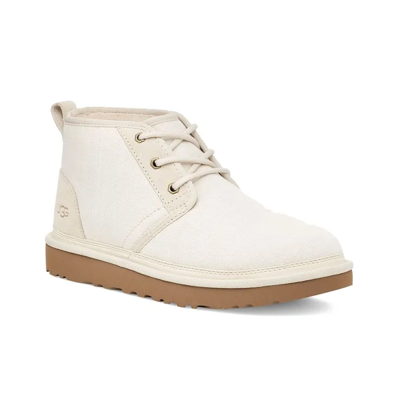 UGG Neumel Warm And Wear-Resistant Coverage Short Snow Boots Men's Ecru-2