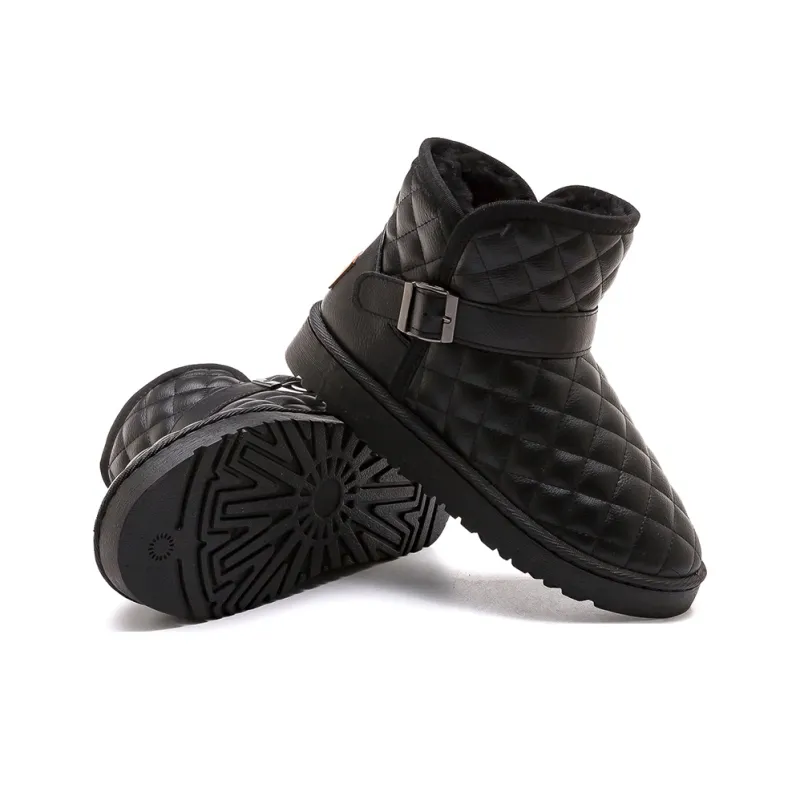 Warrior Cotton Boots Water-Resistant Wear-Resistant Slip-Resistant And Coverage Snow Boots Women's-3