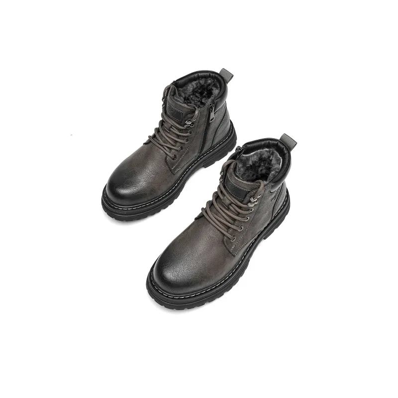 TRUMPPIPE Short Martin Boot Men's Gray-3