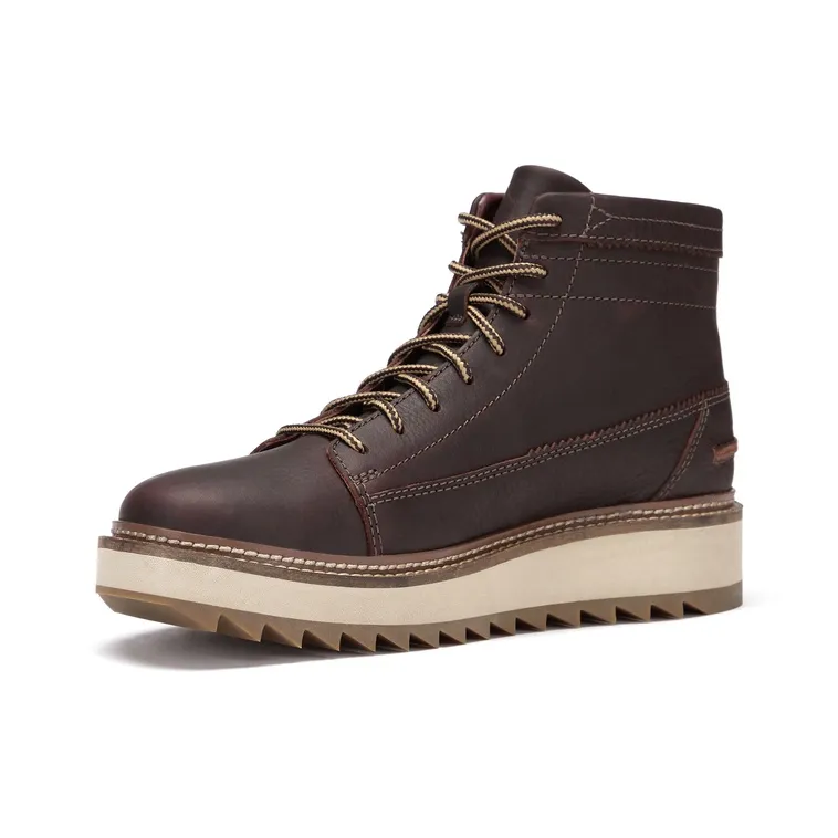 Clarks Abrasion Resistant Shock Absorbers Crew Outdoor Boots Men's Dark Brown-1