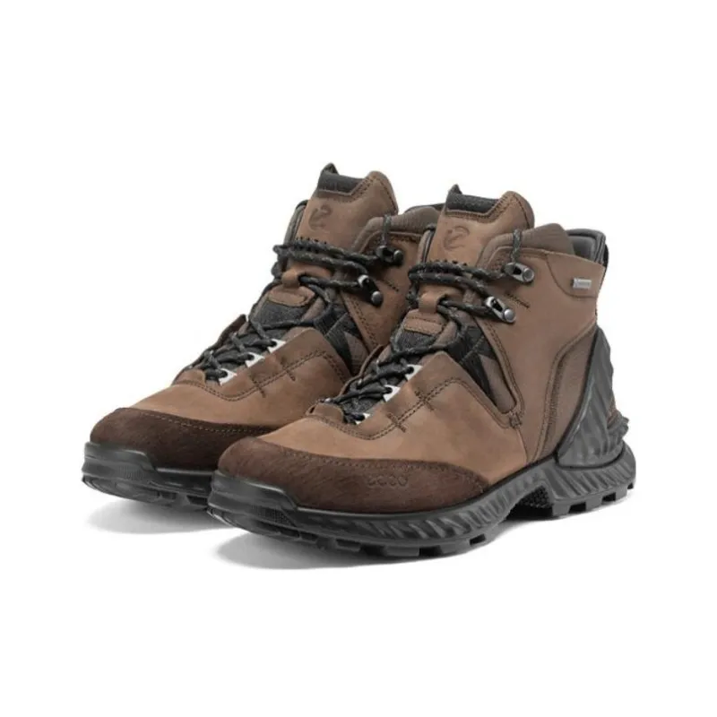 Ecco Exohike Gt Abrasion Resistant Slip Resistant Ankle Length Outdoor Boots Men's Brown-2