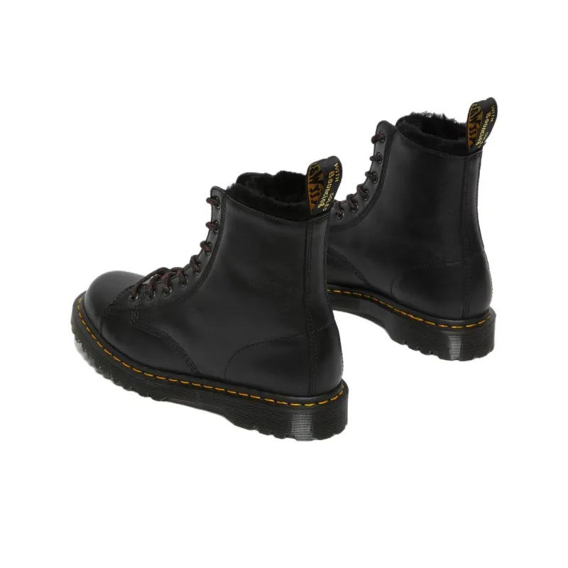 Dr.Martens Barton Shearling Lined Leather Ankle Boots 'Black' Women's-3