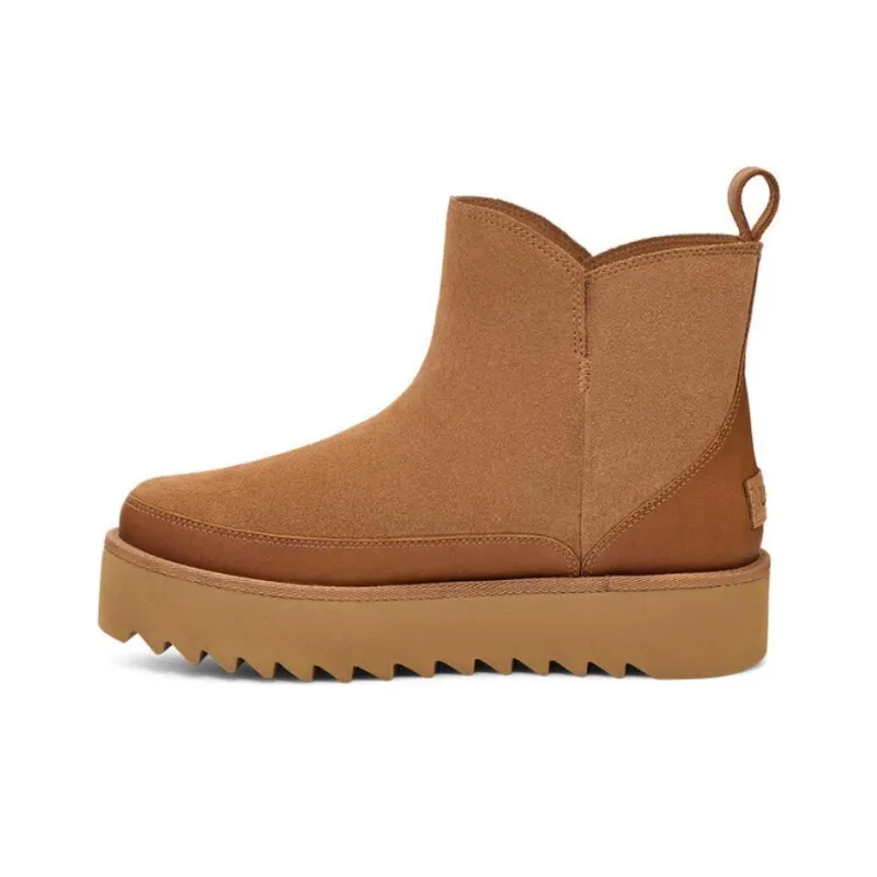 UGG Warm And Wear Resistant Short Snow Boots Women's Brown-0