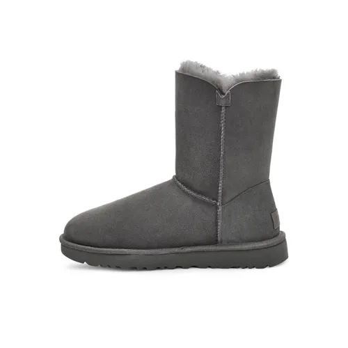 UGG Bailey Zip Short Fleece Lined Gray Women's