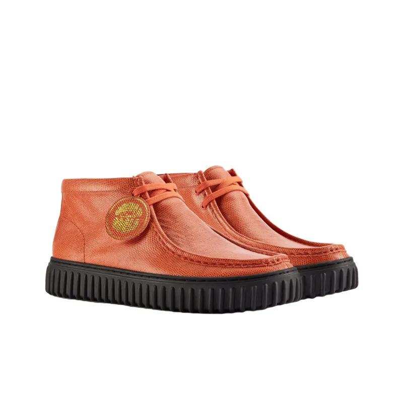 Martine Rose x Clarks Wallabee Ankle Boots Unisex Orange-2
