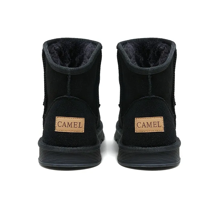 CAMEL Snow Boots Men Black/Yellow/Khaki-10