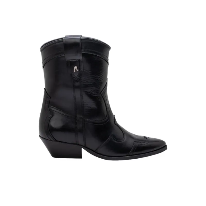 REPLAY Nymes Block Ankle Boots Women's Black-1