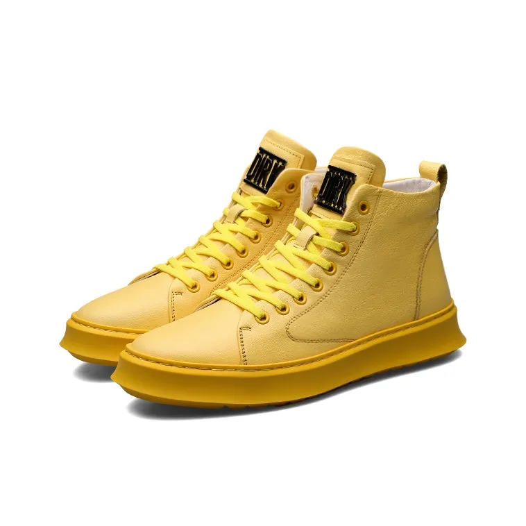 PARDASAUL Ankle Boots Men Black/White/Yellow-12