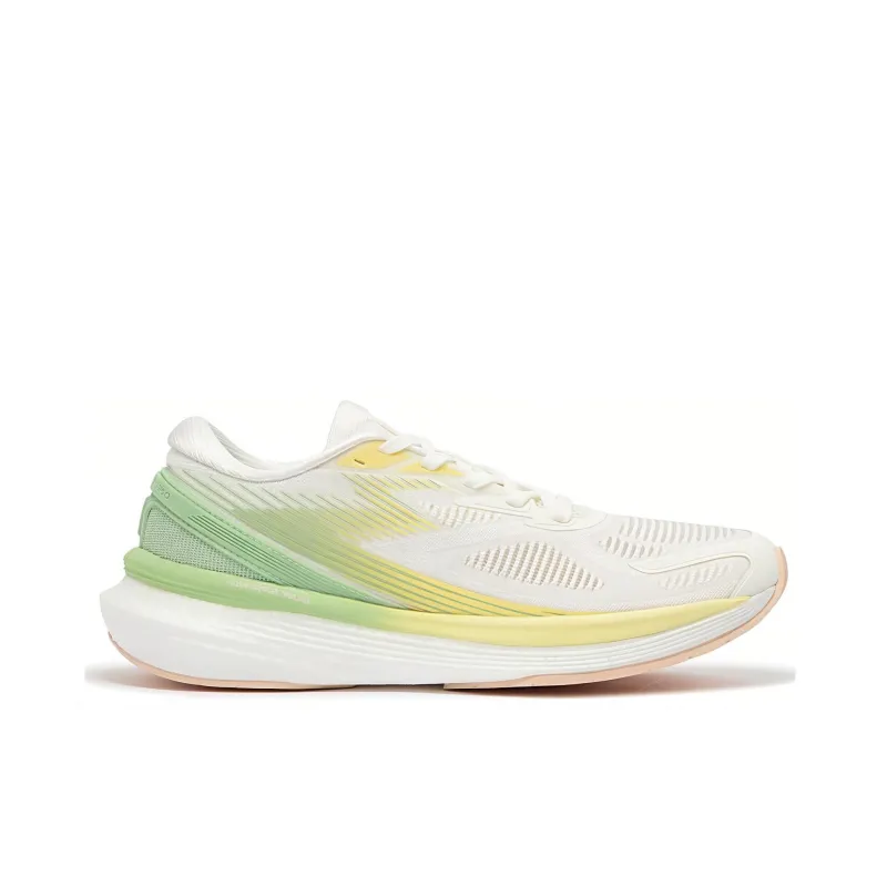 361° Spire 2 Cushioning And Breathable Low Top Training Running Shoes Women's White Green Yellow-1
