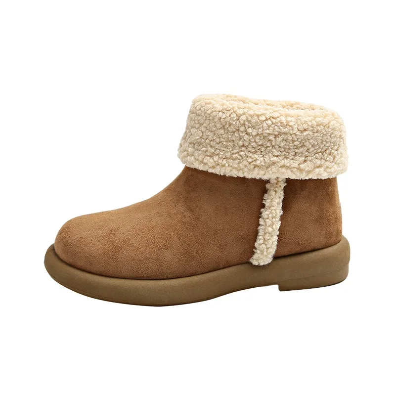 CAHHRRN Warm Short Snow Boots Women's-2