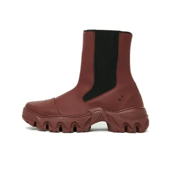 ROMBAUT Boccaccio Short Chelsea Boots Unisex Brown Red