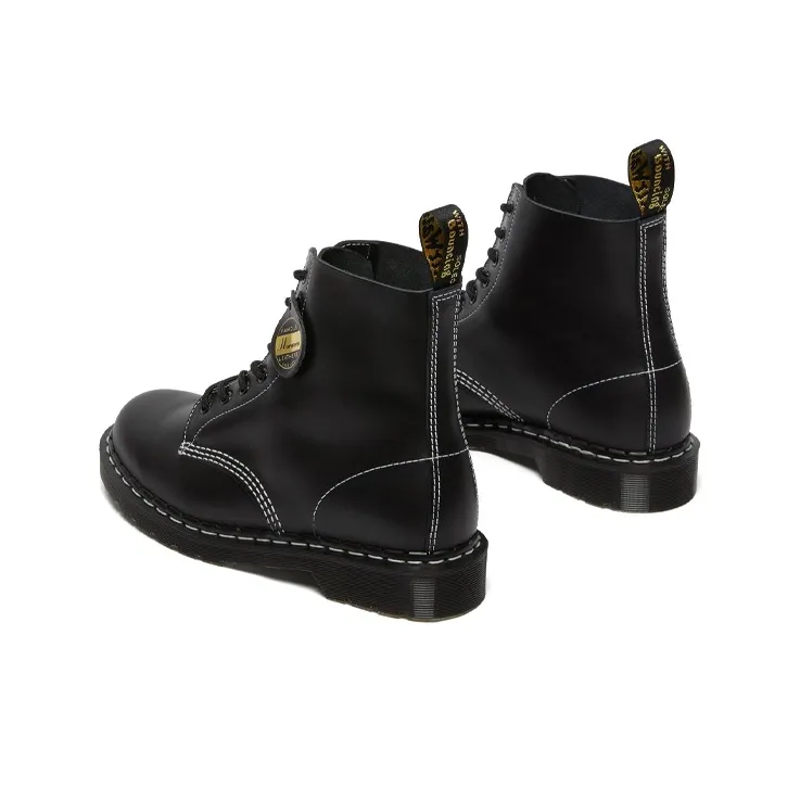 Dr. Martens Dr.Martens 1460 Pascal Made In England Cavalier Leather Lace Up Boots 'Black Cavalier'-4