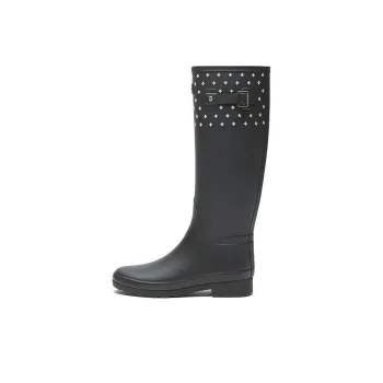 HUNTER Cushioning Waterproof Rain Boots Women's Black