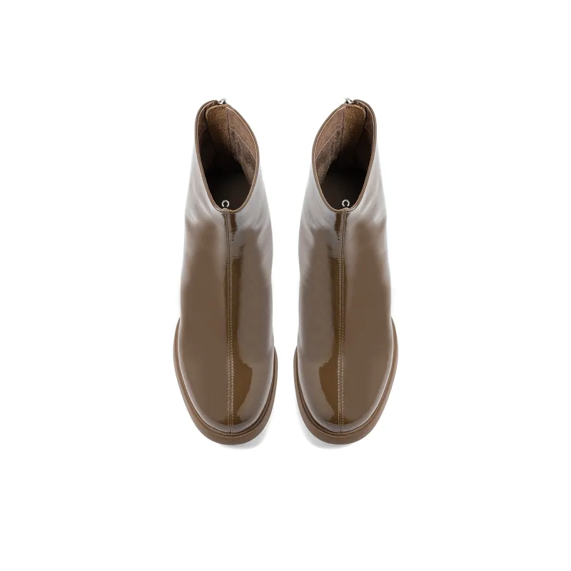 COMELY Ankle Boots Women's Black/Coffee-3