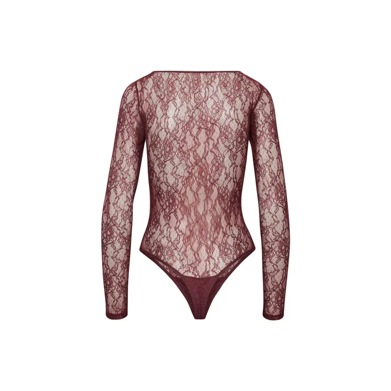 ARITZIA FW24 Ten Reverie Bodysuit Bodysuits Women's Spiced Burgundy-1