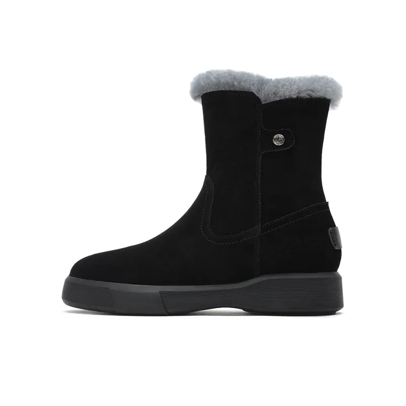 GOLDLION Thermal Short Snow Boots Women's Black-0