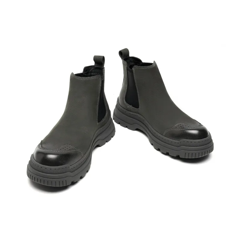 C°BANNER Ankle Length Chelsea Boots Men's Gray-3