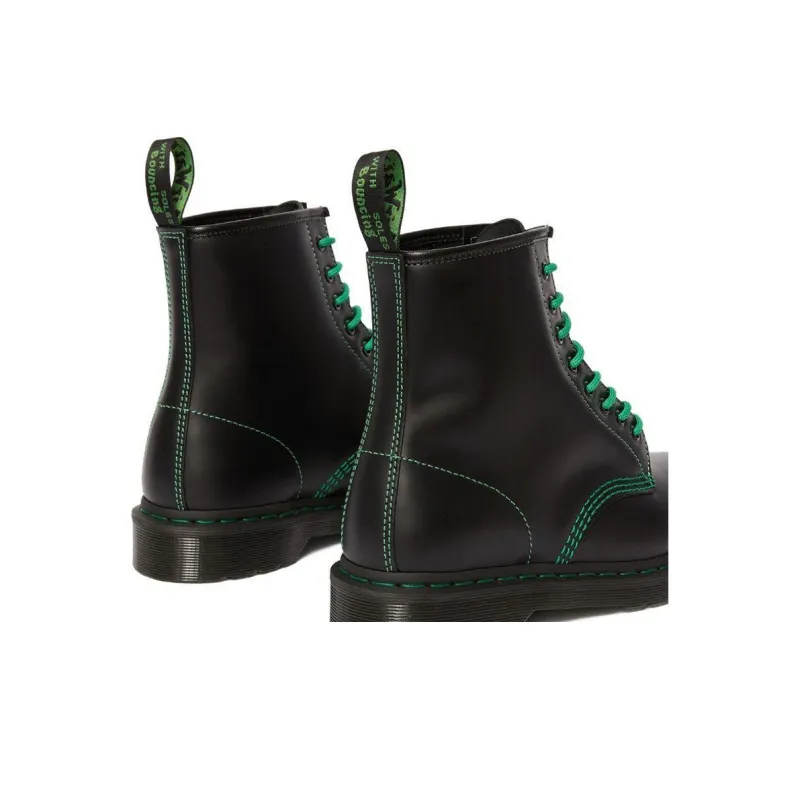 Dr.Martens 1460 Martin Boots Unisex Black/Green-3