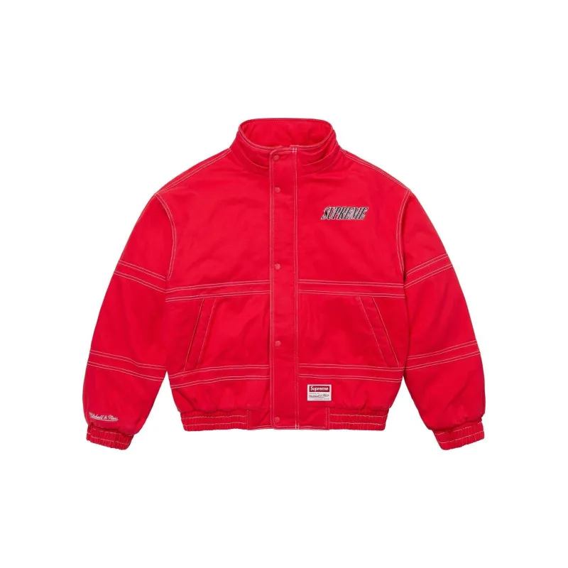 Supreme Mitchell & Ness Twill Stadium Jacket-8