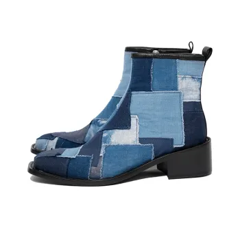 SYMBOLS OF LIGHT Ankle Boots Men's Blue