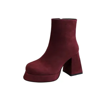 BIGTREE Ankle Boots Women's Ancora Red, Black, Dark Brown